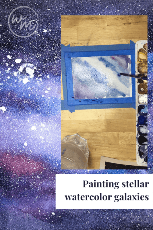 Easy Galaxy Paintings in Watercolor